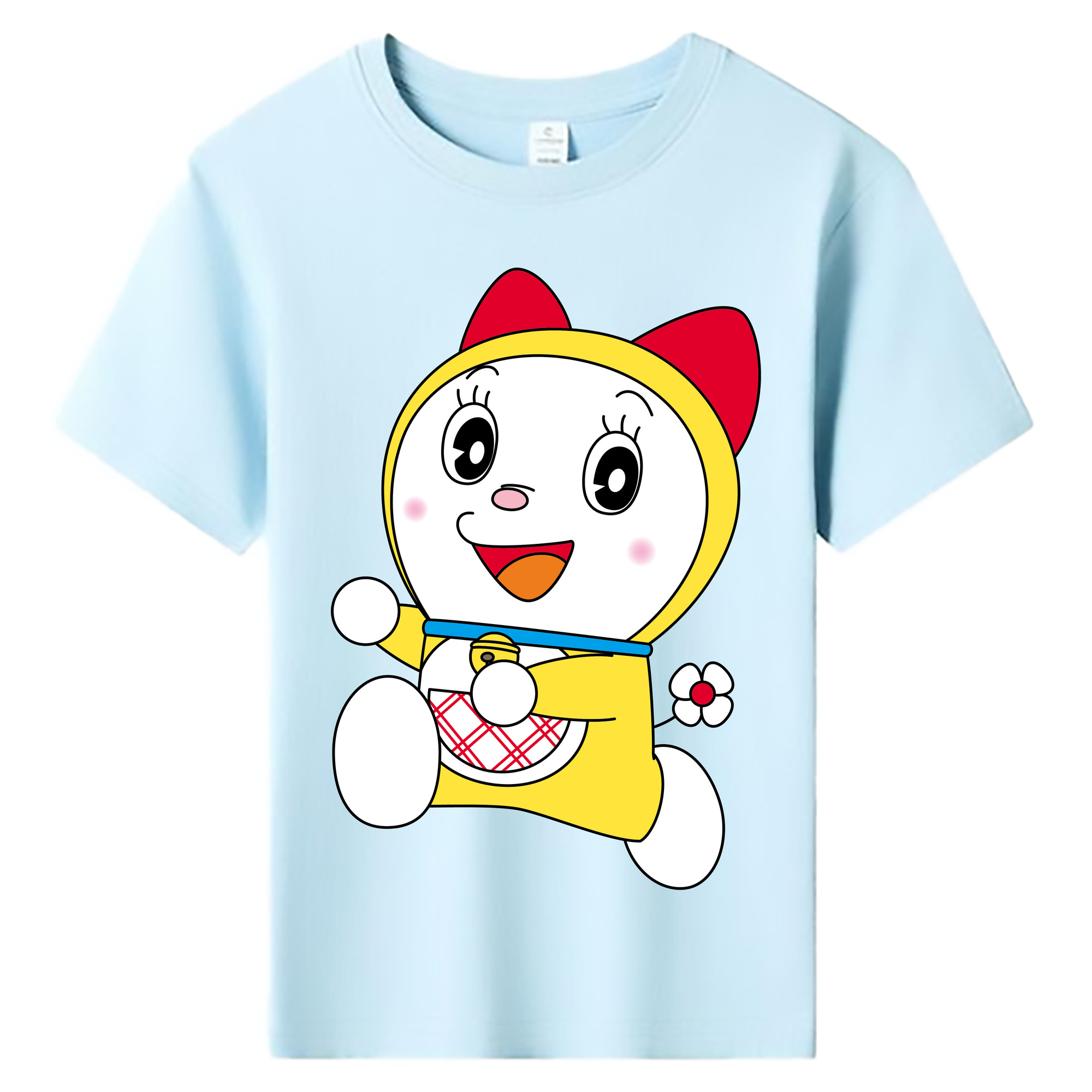 （画像用） ドラえもん ドラミ Doraemon Dorami 綿100％キッズTシャツ（フロントプリント）